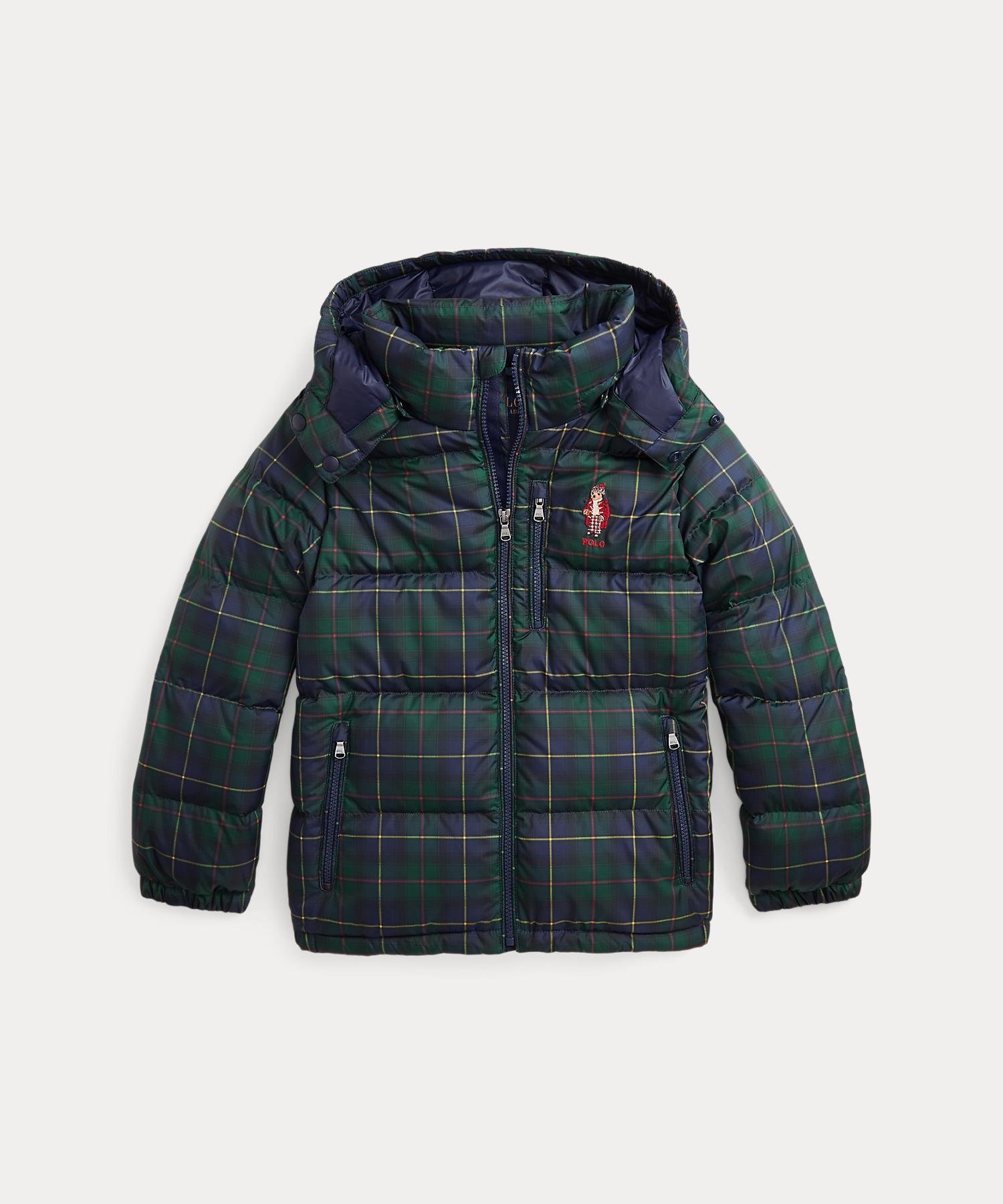 POLO RALPH LAUREN (ボーイズ 8才~20才)Polo ベア Polo タータン ダウン ジャケット ラルフローレン ジャケット・アウター ダウ...