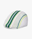KANGOL KANGOL CLUBHOUSE STRIPE 507 / カンゴール オーバーライド 帽子 ハンチング・ベレー帽 グリーン ネイビー ホワイト【...