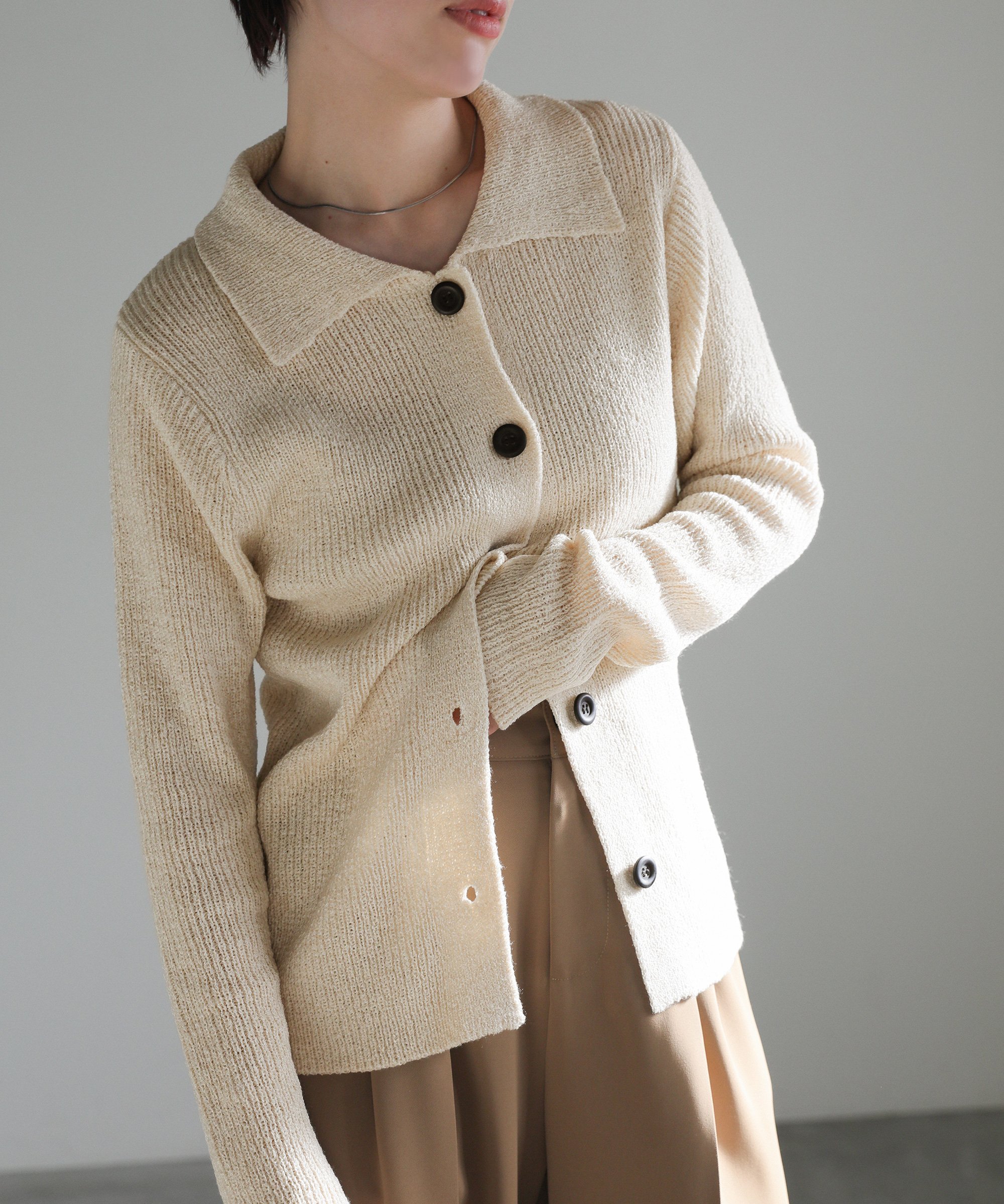 【SALE／20%OFF】SELECT MOCA サマーニットカーディガン セレクトモカ トップス カーディガンのサムネイル