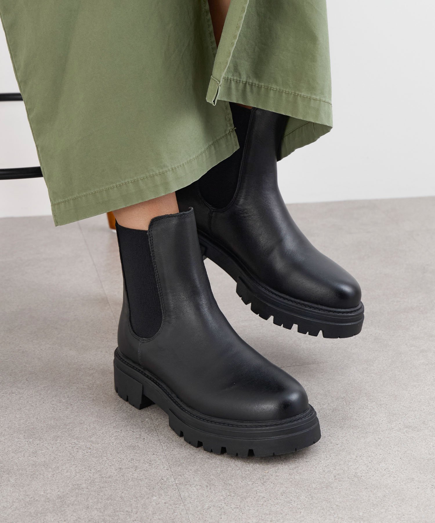 REMME 【REMME】サイドゴアチェルシーブーツ マイカアンドディール シューズ・靴 ブーツ ブラック【送料無料】