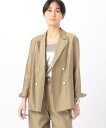 【SALE/20%OFF】K.T KIYOKO TAKASE 【セットアップ対応】シャンブレータフタ ダブルブレストジャケット コムサ ジャケット・アウター そ...