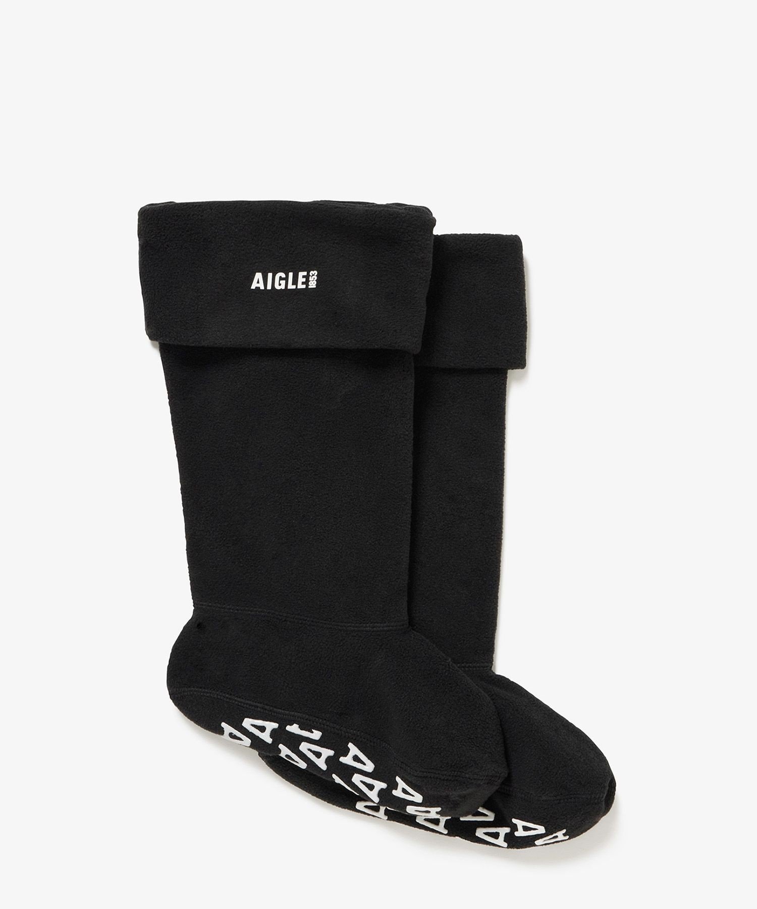 【SALE／30%OFF】AIGLE アンチスリップ カフ付きブーツ用フリースソックス エーグル 靴下・レッグウェ..