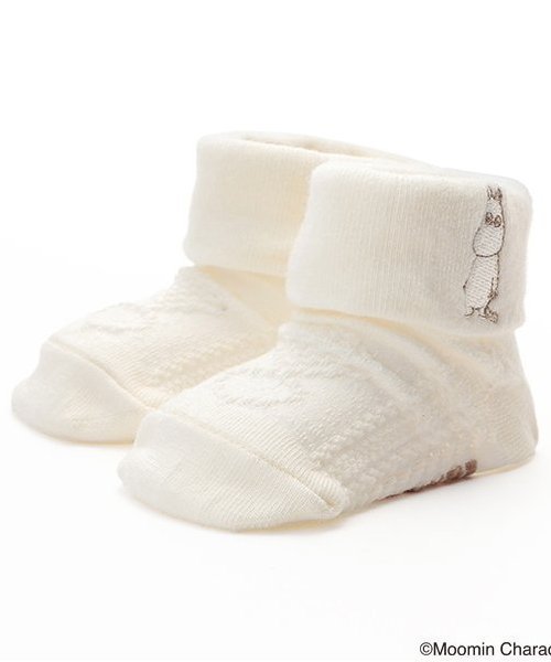 kladskap 【MOOMIN】ムーミンケーブルカップソックス ナルミヤオンライン マタニティウェア・ベビー用品 その他のベビーグッズ ホワイト