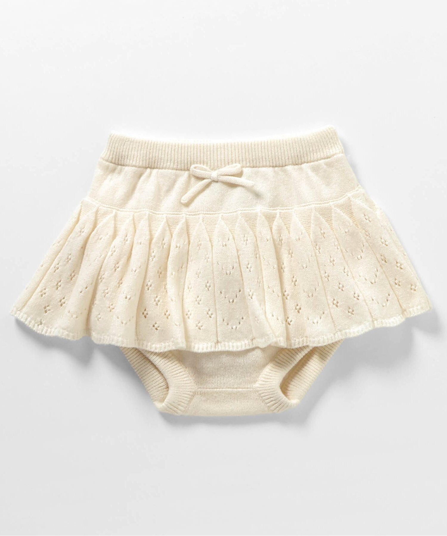 apres les cours スカート付きニットブルマ エフオーオンラインストア マタニティウェア・ベビー用品 その他のベビーグッズ ピンク ホワイト 3