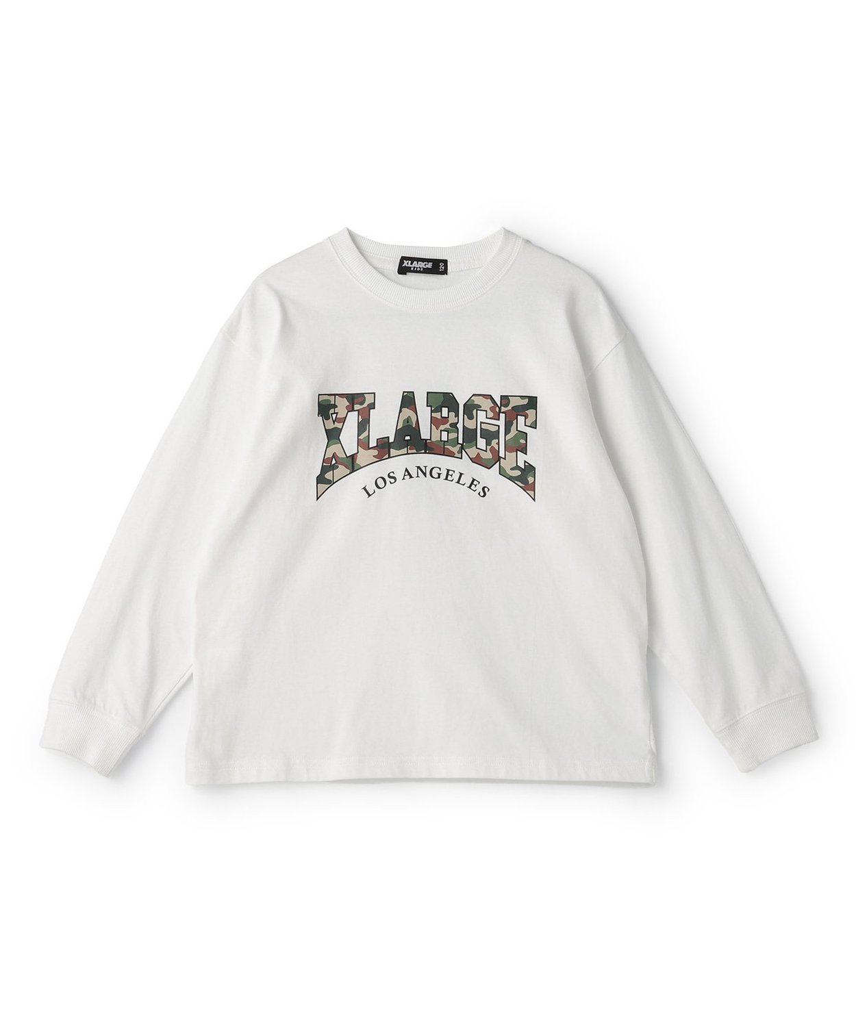 XLARGE KIDS 【福袋】カモロゴ長袖Tシャツ ナルミヤオンライン トップス カットソー・Tシャツ ホワイト【送料無料】のサムネイル