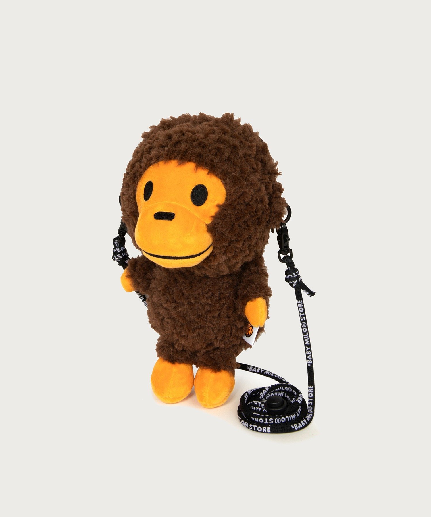 BABY MILO FAUX FUR PLUSH DOLL MOBILE PHONE BAG #1 ア ベイシング エイプ バッグ ショルダーバッグ ブラウン