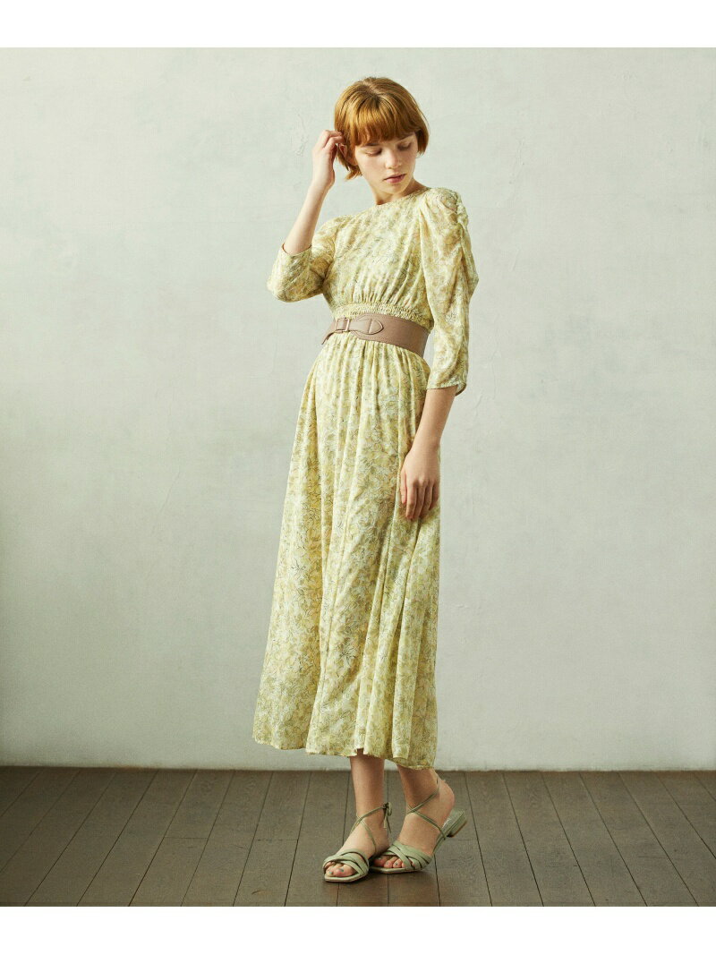【SALE／50%OFF】JILL by JILL STUART ブラッシュボタニカルフラワープリント ジル バイ ジル スチュアート ワンピース・ドレス その他のワンピース・ドレス グリーン ブルー【送料無料】のサムネイル