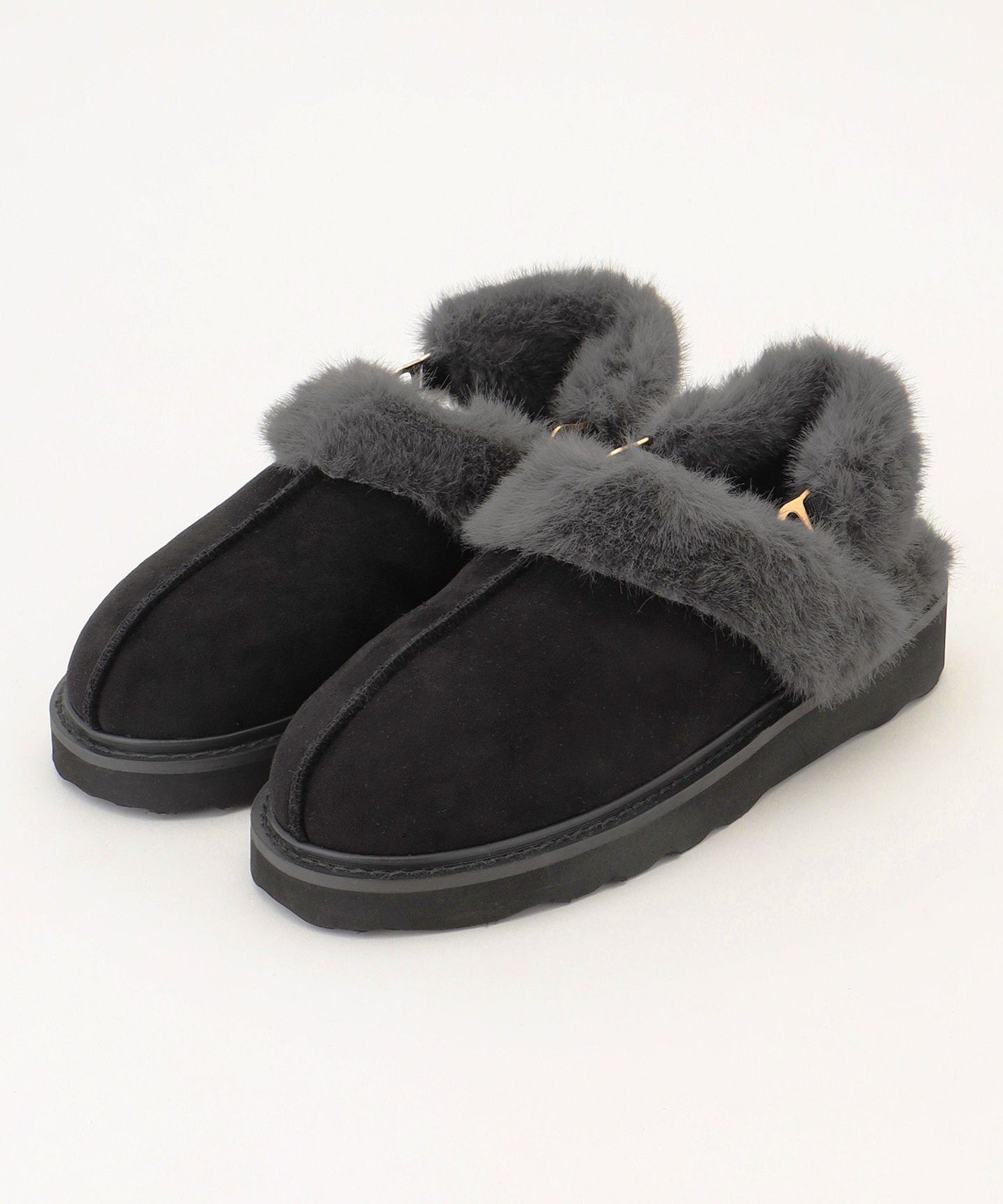 【SALE／20%OFF】any SiS 【WEB・一部店舗限定】2WAYフェイク ムートン サンダ