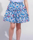 BeBe 【お揃い】ドビーフラワーガーデンプリントキュロットパンツ(90~150cm) ベベ オンライン ストア パンツ キュロット ブルー グリーン【送料無料...
