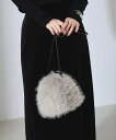 【SALE/60%OFF】Demi-Luxe BEAMS フェイクファー ポーチバッグ ビームス アウトレット バッグ トートバッグ ブラウン【送料無料】