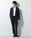【SALE/30%OFF】NANO universe 「Damerino」DotAir(R)ミニホールストレッチセットアップ/吸水速乾 ナノユニバース スーツ・フォーマル セットアップスーツ グレー ネイビー【送料無料】