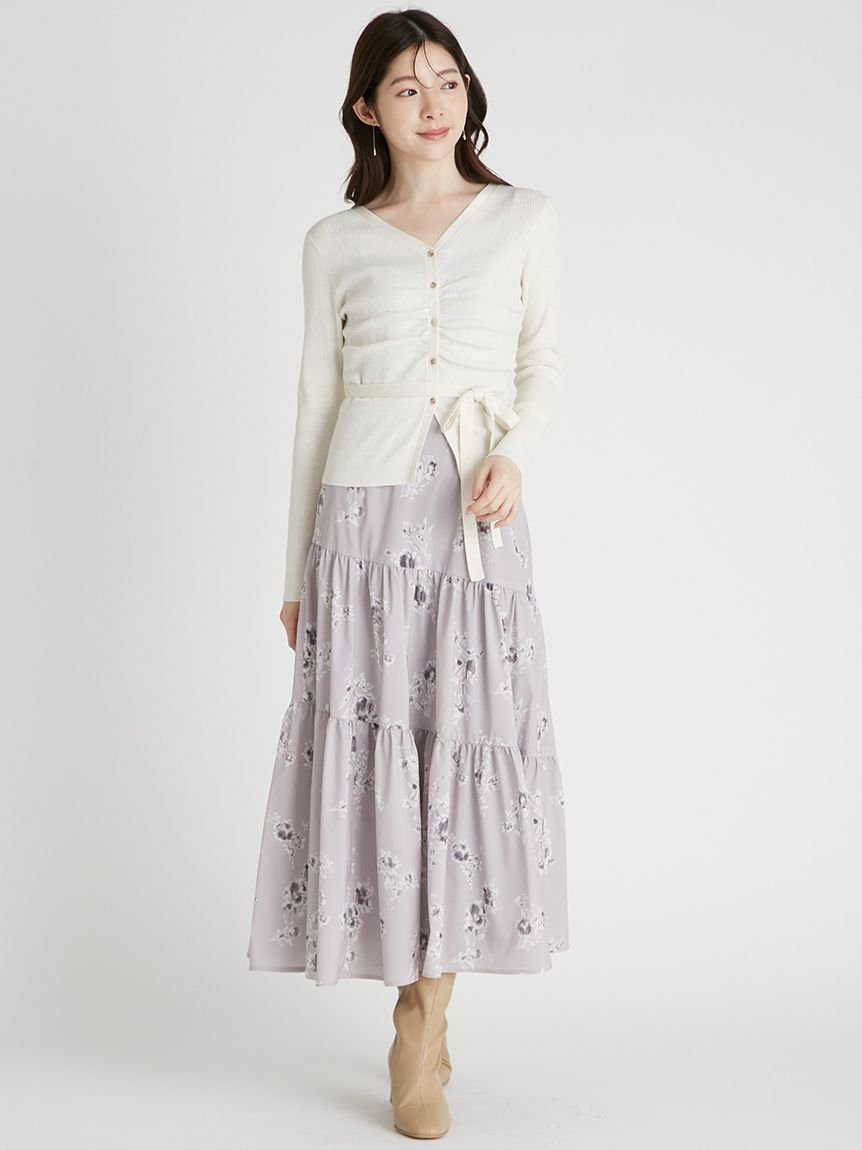 CELFORD ティアードワンピース&カーディガンセット セルフォード ワンピース・ドレス その他のワンピース・ドレス レッド ブラック ホワイト【送料無料】のサムネイル