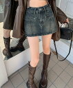 【SALE/35%OFF】miniministore デニムスカパン キュロットスカート韓国風 ミニミニストア パンツ キュロット ブルー