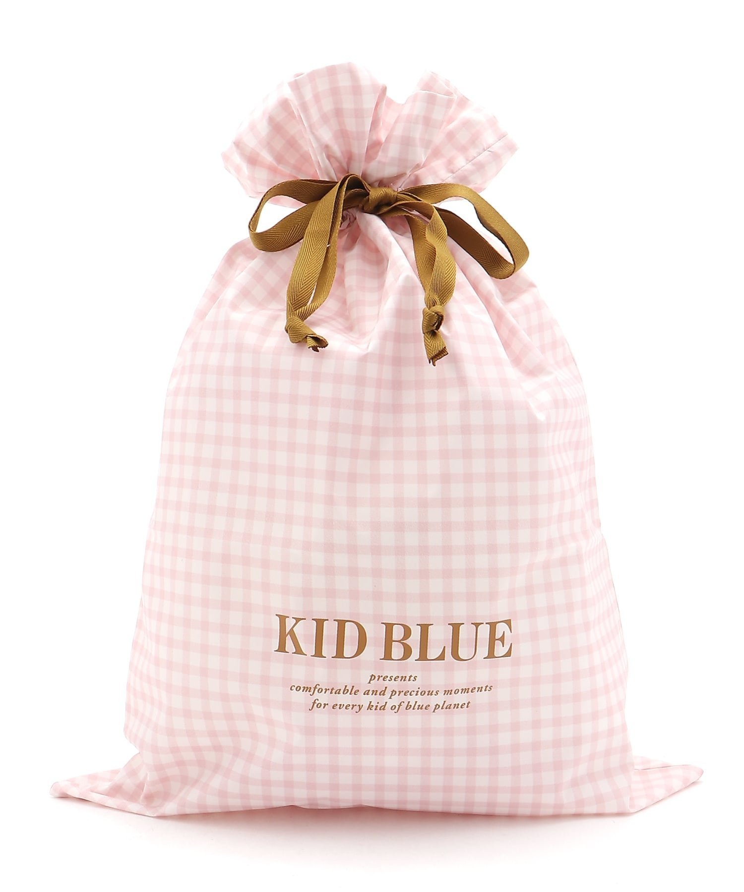 KID BLUE (W)26ギンガムPtG 巾着セット キッドブルー 財布・ポーチ・ケース ポーチ ピンク