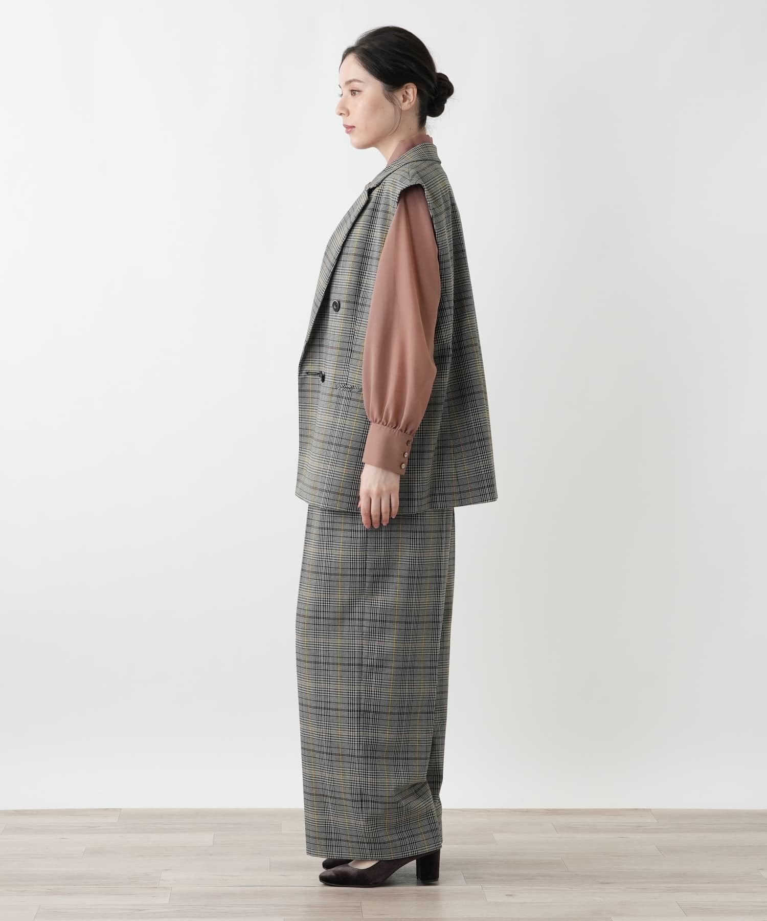 Leilian PLUS HOUSE パンツ【BOURGE】 レリアン プラスハウス パンツ その他のパンツ ブラウン