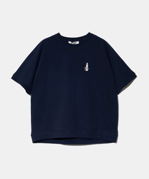 GSC WOMENS SELECT NUEVO BLANCA/ヌエヴォブランカ MOOMINアソート刺繍PO (WOMENS) ゴースローキャラバン トップス カットソー・Tシャツ グレー ネイビー