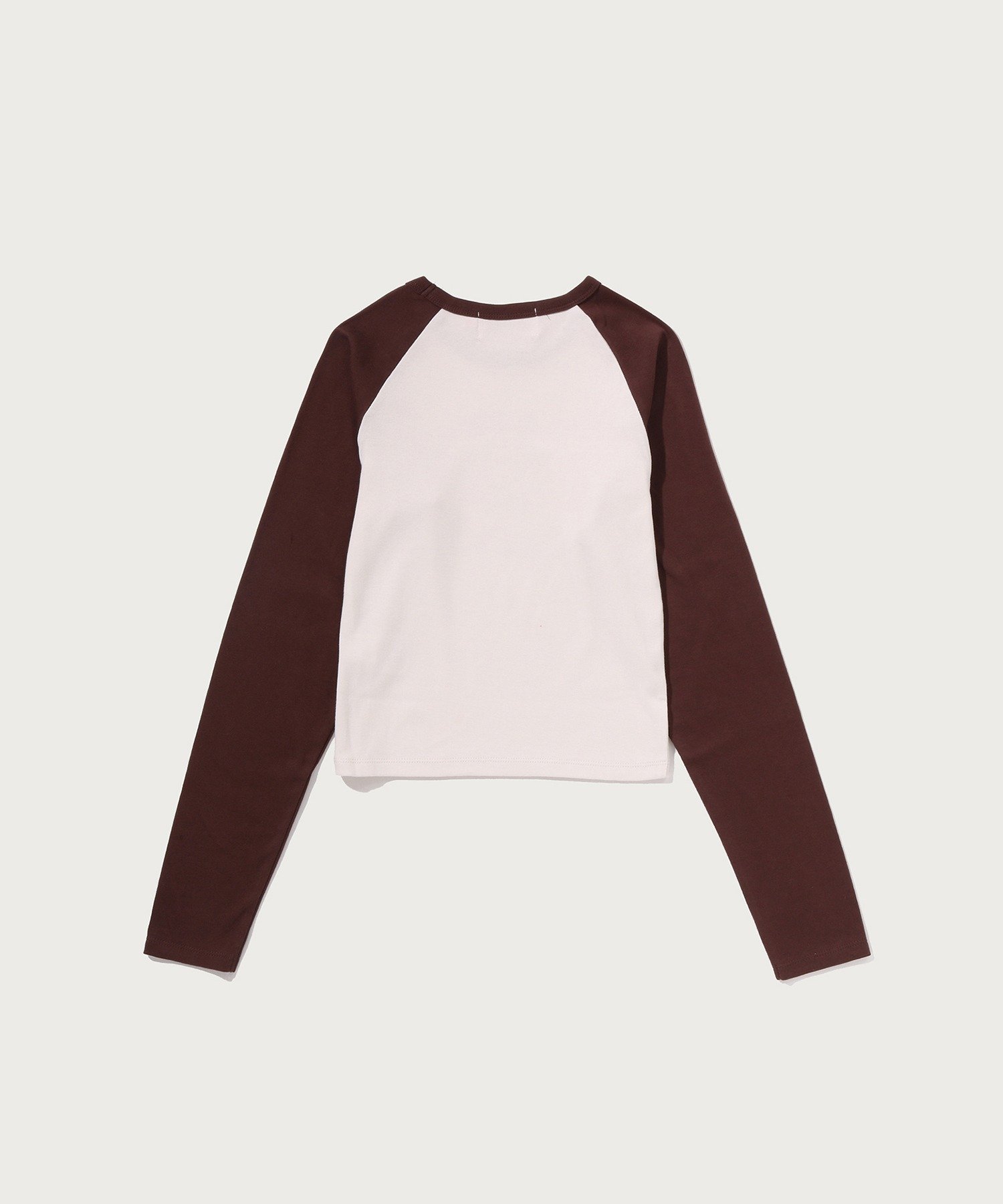 BABY MILO RAGLAN CROPPED LS TEE ア ベイシング エイプ トップス カットソー・Tシャツ ネイビー ブラウン