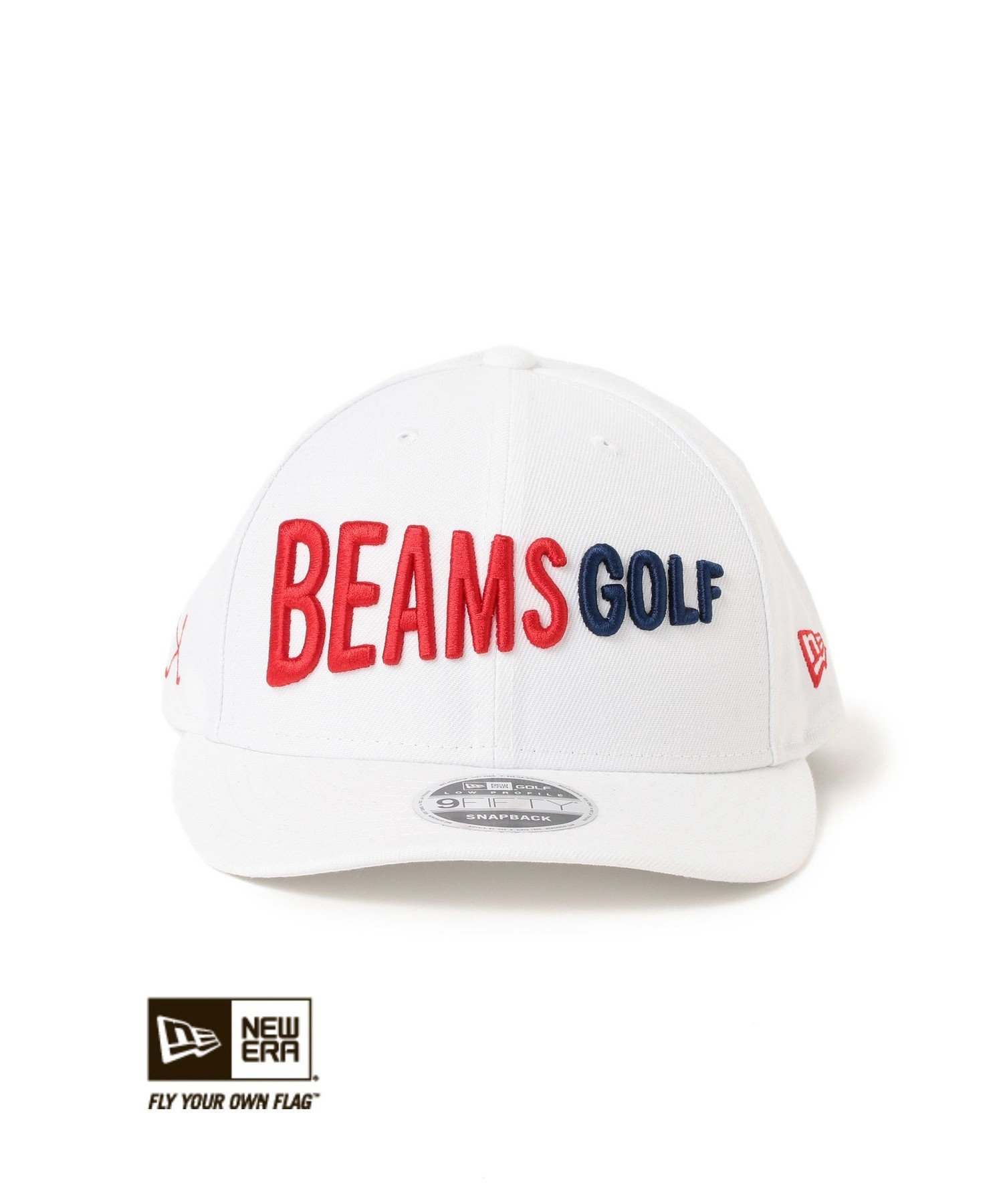 BEAMS GOLF NEW ERA BEAMS GOLF / 9FIFTY LP フラッグロゴ キャップ ビームス ゴルフ 帽子 キャップ ホワイト ブラック ネイビー【送料無料】
