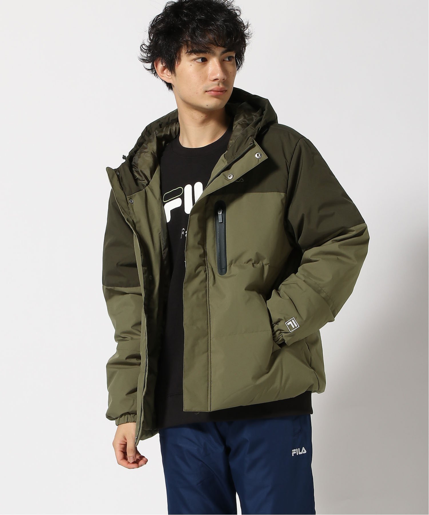 フィラ ダウンジャケット メンズ 【SALE／40%OFF】FILA FILA/(U)超撥水ダウンジャケット アウトフィット ジャケット・アウター ダウンジャケット・ダウンベスト カーキ ブラック ベージュ【送料無料】