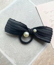 pur chouchou pur chouchou/(W)パール シアーリボンヘアゴム ミニョントレフル ルームヨンマルサンセレクティッド ヘアアクセサリー ヘ...