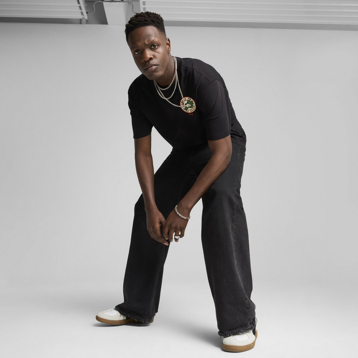 【SALE／30%OFF】PUMA メンズ グラフィックス スーパー プーマ リラックス 半袖 Tシャツ プーマ トップス カットソー・Tシャツ ブラック