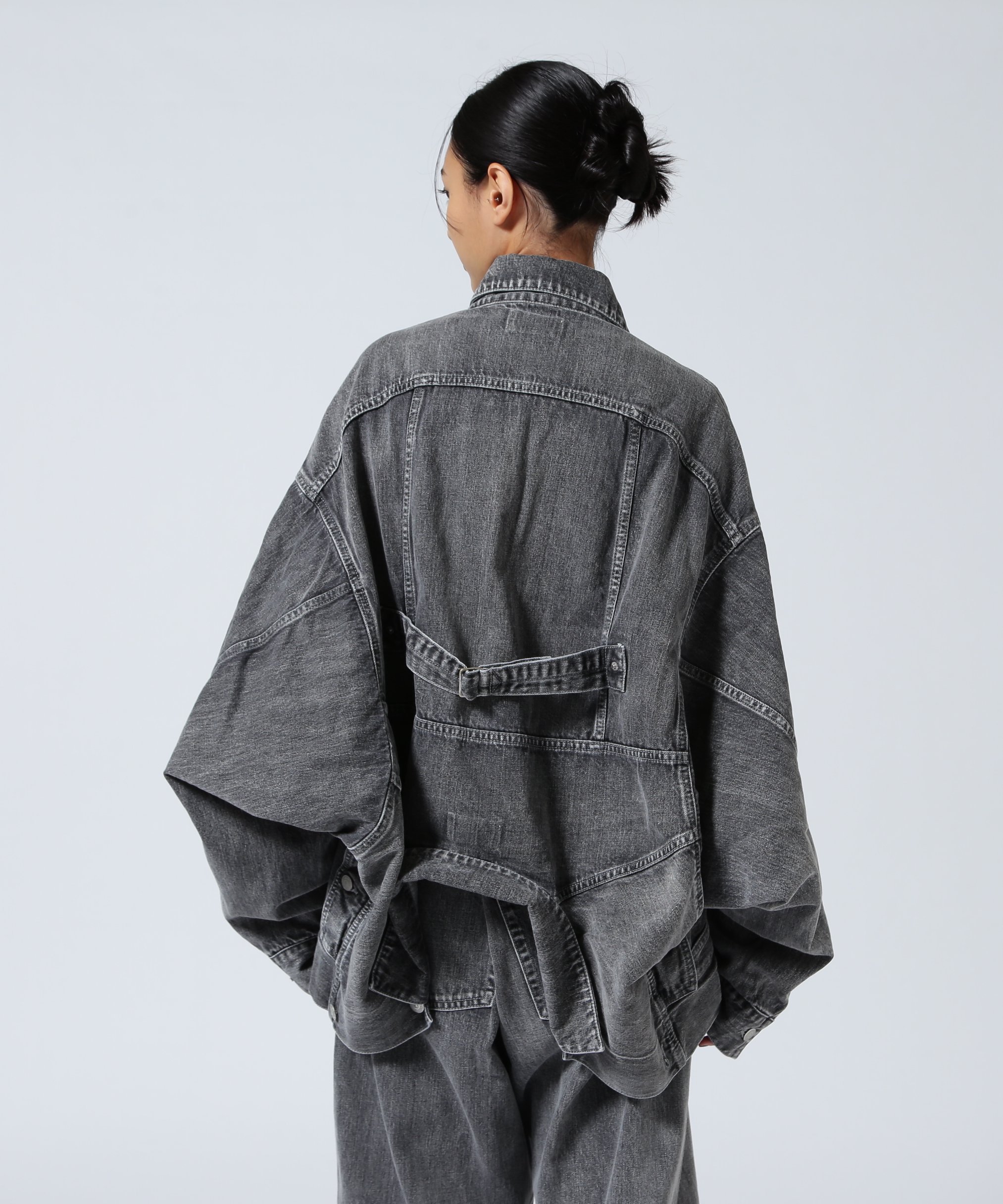 ROYAL FLASH beautiful people/ビューティフルピープル/double-end selvedge denim blouson ロイヤルフラッシュ ジャケット・アウター ブルゾン・ジャンパー ブラック【送料無料】