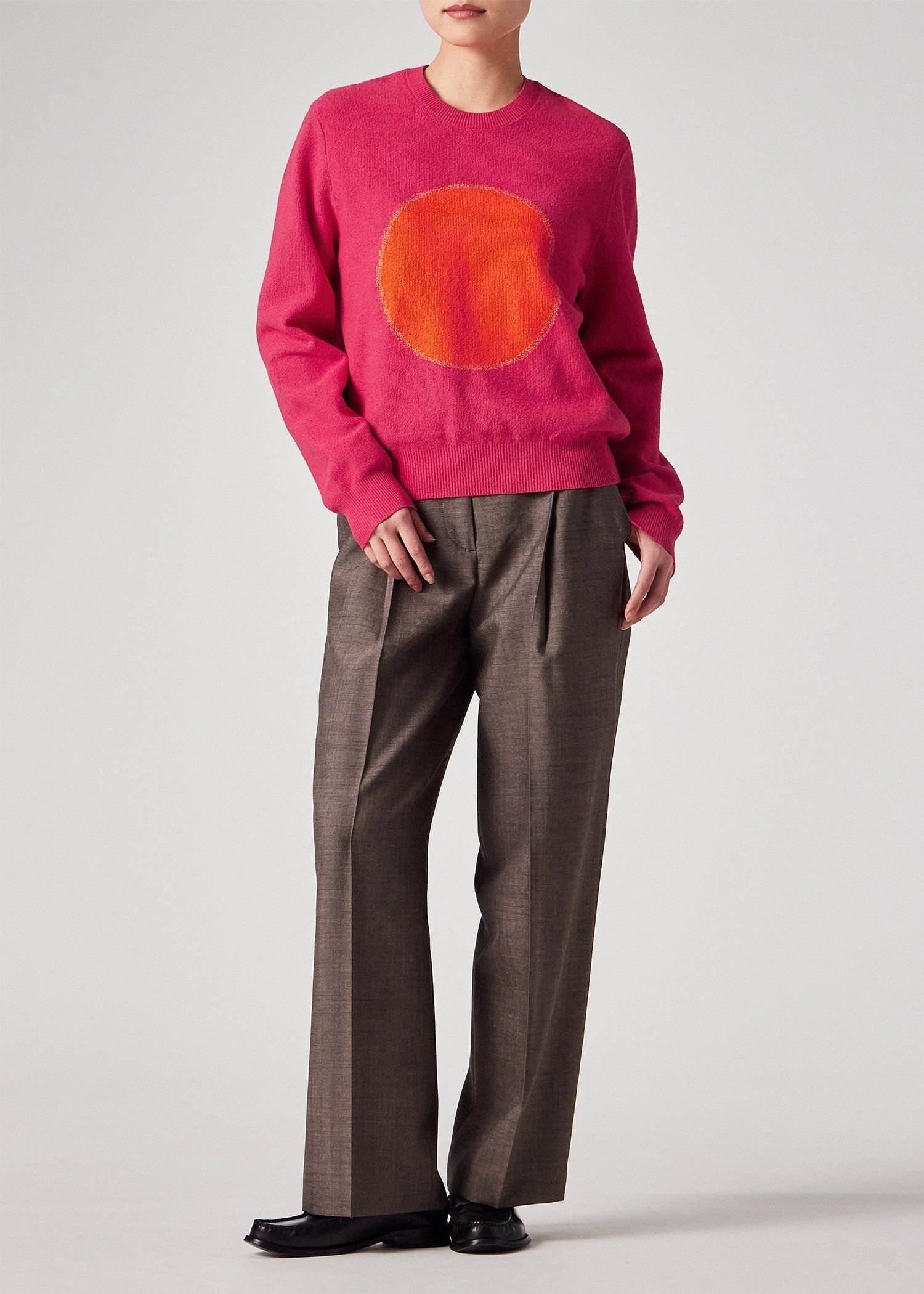 Paul Smith ウィメンズ サークルモチーフ ニット ポール・スミス トップス ニット ピンク【送料無料】