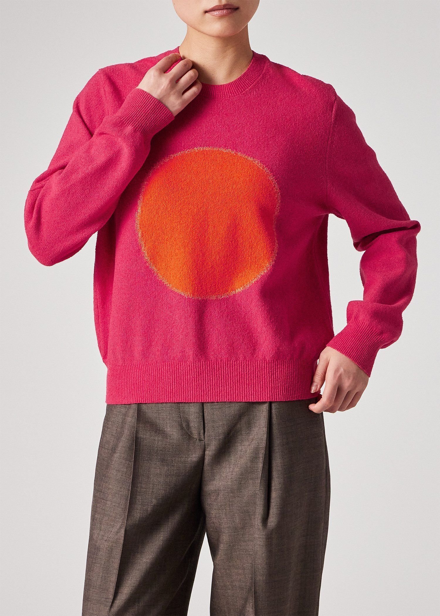 Paul Smith ウィメンズ サークルモチーフ ニット ポール・スミス トップス ニット ピンク【送料無料】
