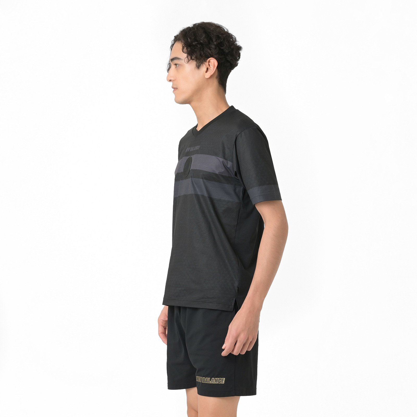 コットンライク ショートスリーブシャツ ニューバランス トップス カットソー・Tシャツ ブラック