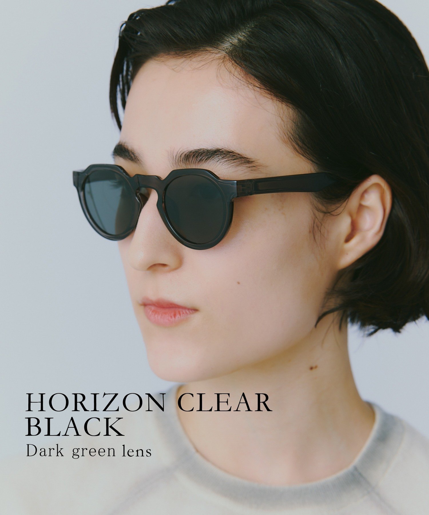 jugaad14 jugaad14/【HORIZON】CLEAR blackフレーム サングラス セットアップセブン ファッション雑貨 サングラス ブラック【送料無料】