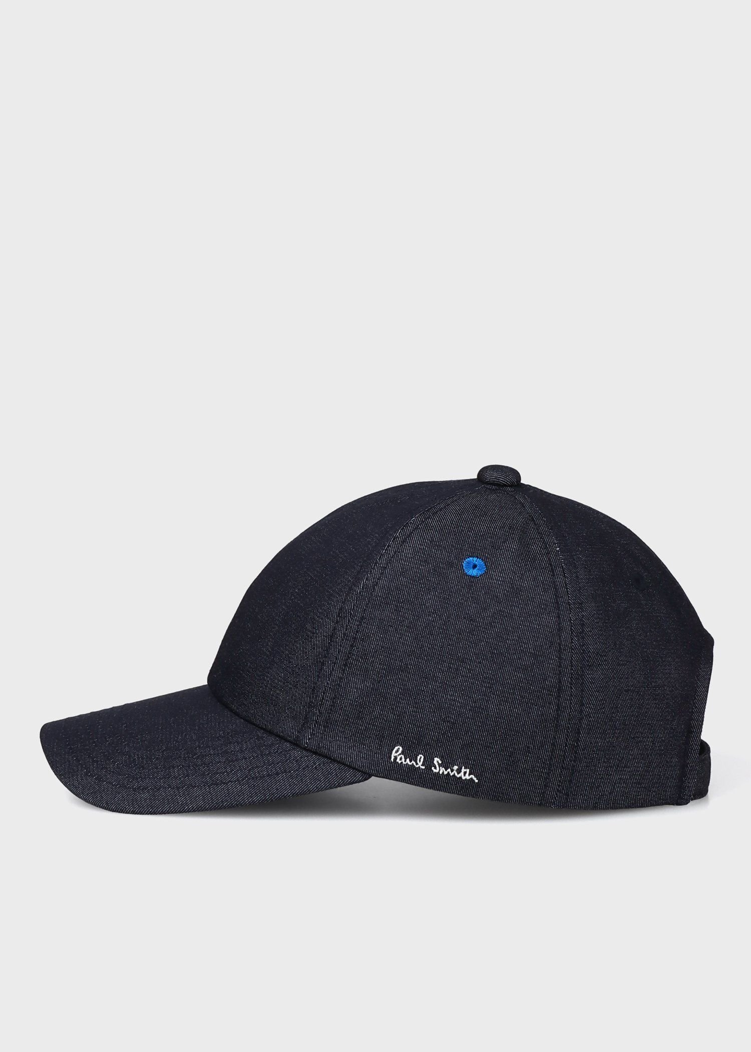 Paul Smith ウィメンズ エンブロイダリー デニム キャップ ポール・スミス 帽子 その他の帽子 ネイビー【送料無料】
