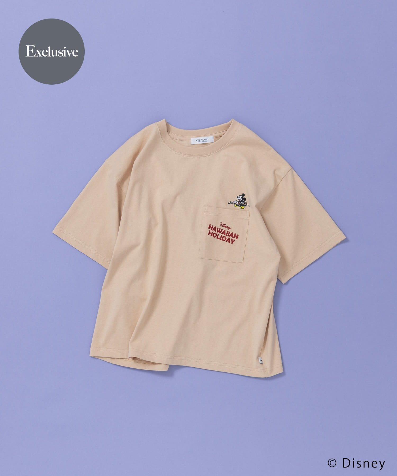 楽天市場】ミッキー tシャツ（カラーベージュ）（Tシャツ・カットソー