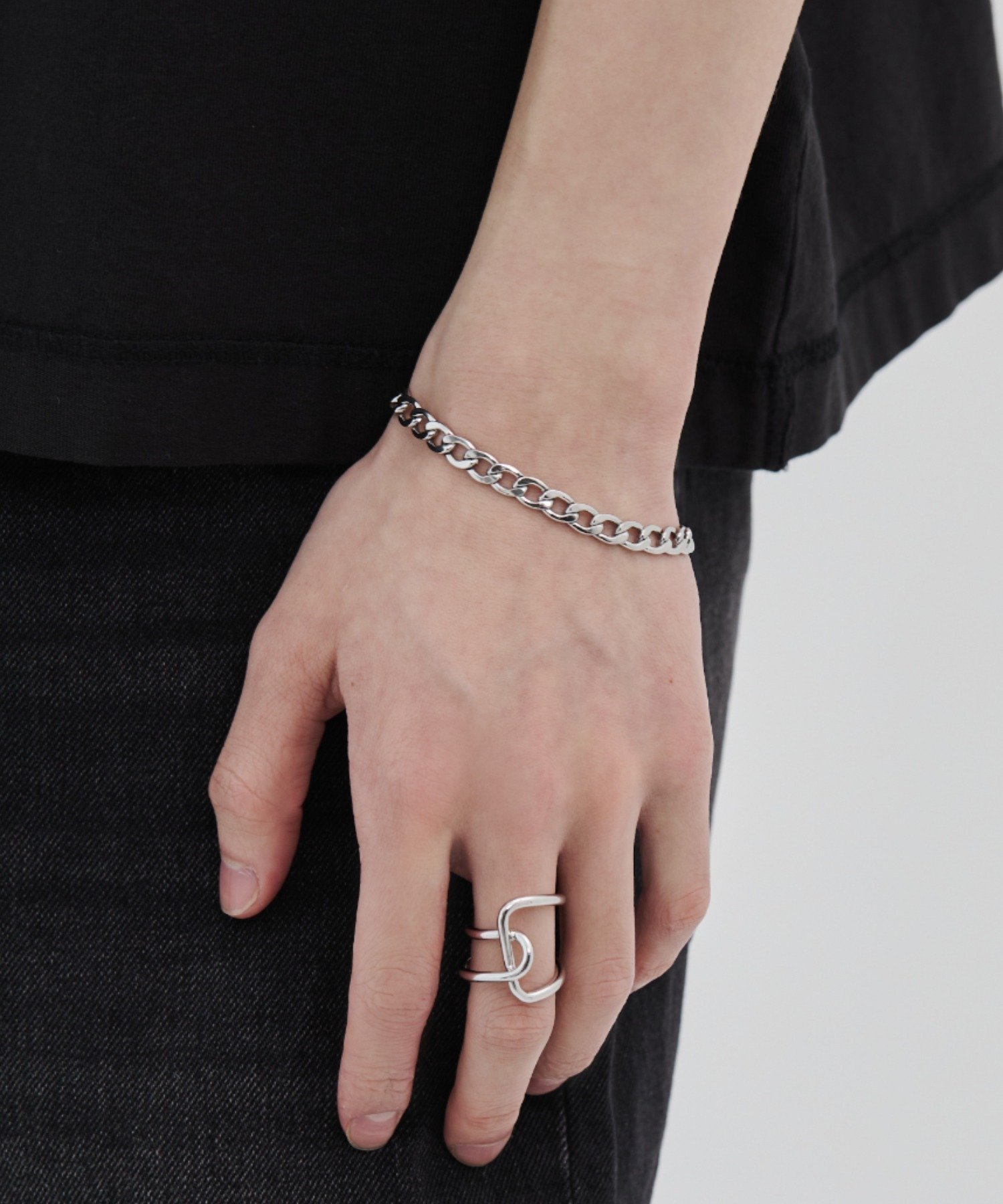【SALE／15%OFF】WYZ 【 金属アレルギー対応 】マンテル チェーンブレスレット サージカルステンレス シーテ アクセサリー・腕時計 ブレスレット・バングル シルバー