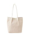 【SALE/60%OFF】SHOO・LA・RUE 細ハンドル雑材風トートバッグ シューラルー バッグ トートバッグ ブラウン ホワイト ブラック