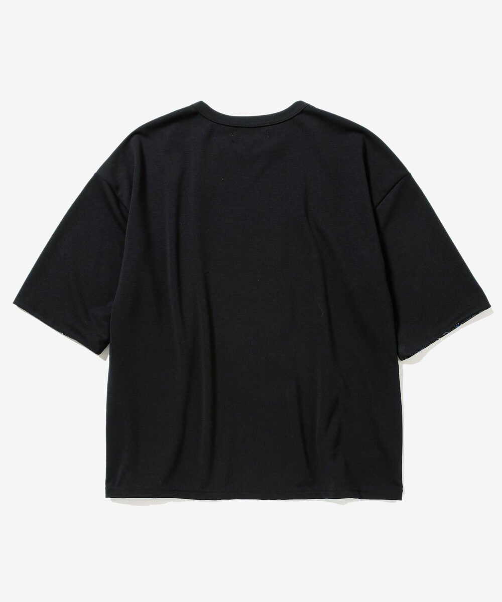 rehacer rehacer/(U)Botanical Sleeve CS レアセル トップス カットソー・Tシャツ ブラック ホワイト【送料無料】