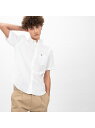 【SALE/30%OFF】LACOSTE リネン半袖ボタンダウンシャツ ラコステ シャツ/ブラウス 長袖シャツ ホワイト ネイビー【送料無料】