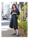 dazzlin 半袖前ボタンフレアワンピース ダズリン ワンピース 半袖ワンピース ネイビー ベージュ カーキ【送料無料】
