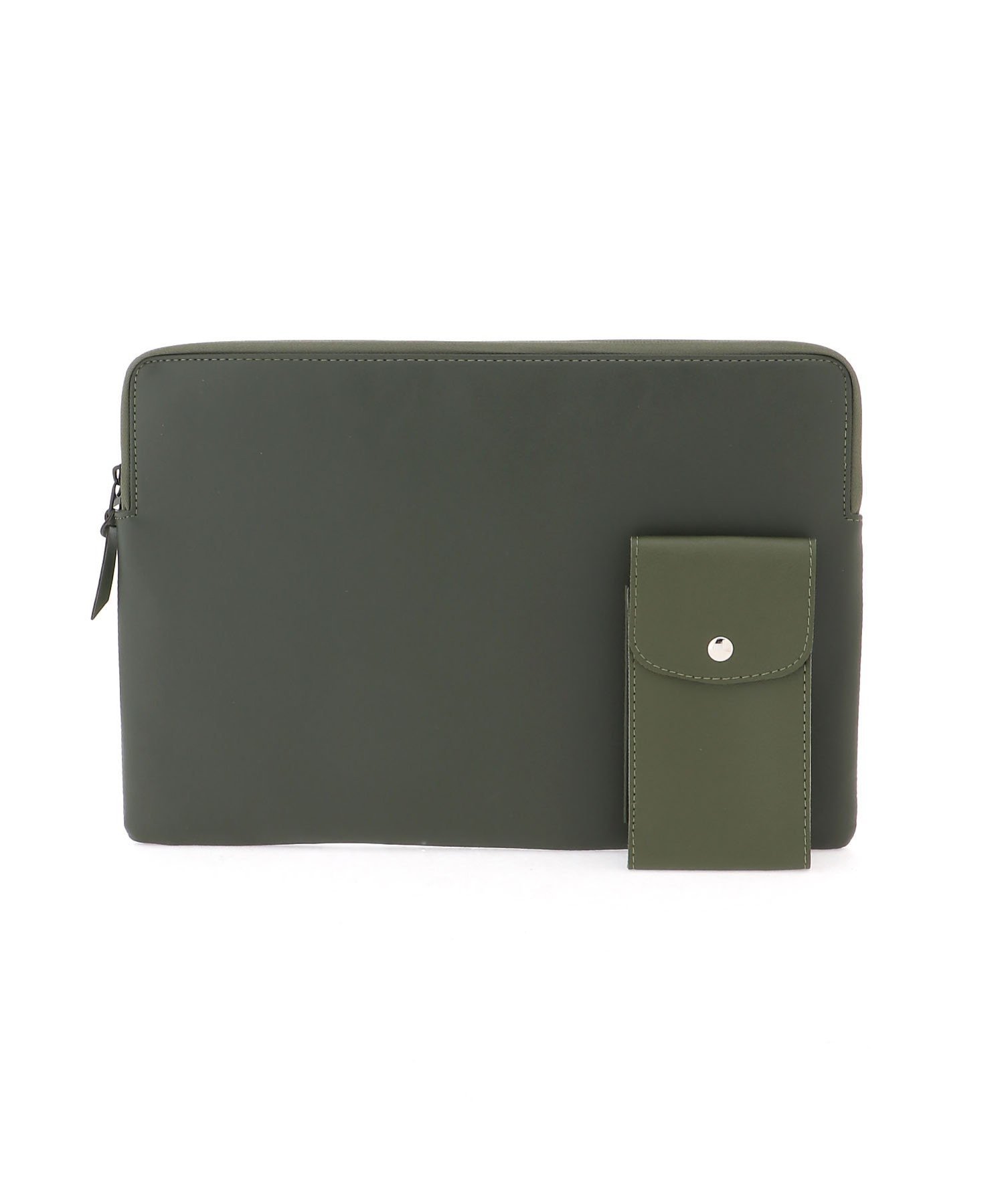 【SALE／20%OFF】Fun&Daily F&D:13インチ Fake Leather PC Case ファンアンドデイリー インテリア・生活雑貨 その他のインテリア・生活雑貨 グリーン ブラック stylife-13649421 Rakuten Fashion サンプル画像2