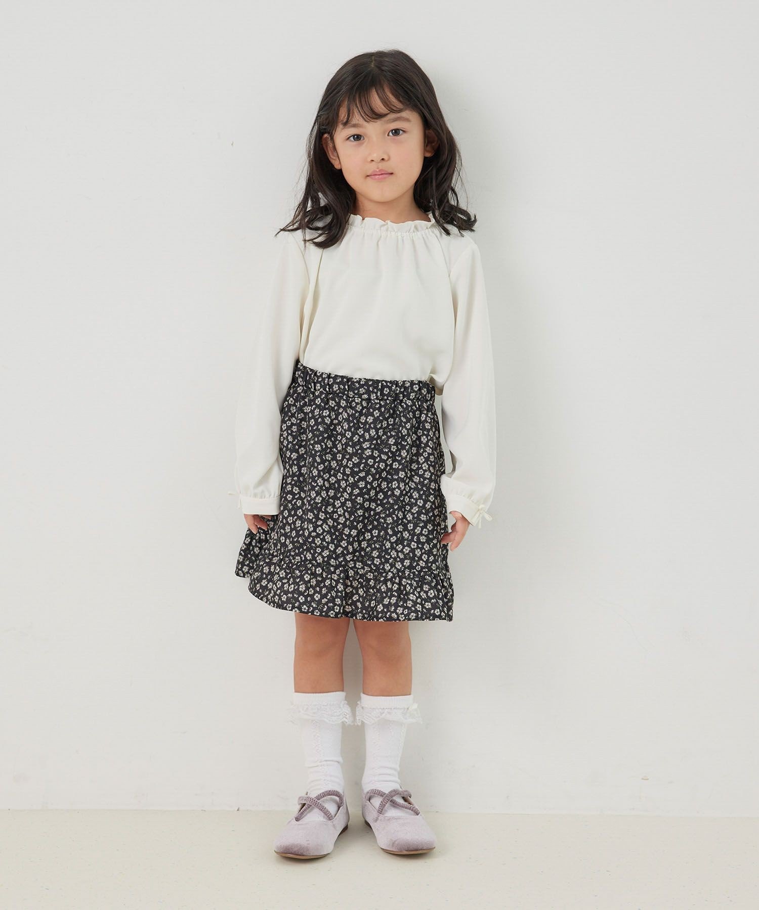 【SALE／70%OFF】ROPE' PICNIC KIDS 【KIDS】白からの解放/袖リボンブラウス/リンクコーデ・WEB限定サイズ:110cm ロペピクニック トップス シャツ・ブラウス ピンク ホワイト stylife-14713003 Rakuten Fashion サンプル画像3