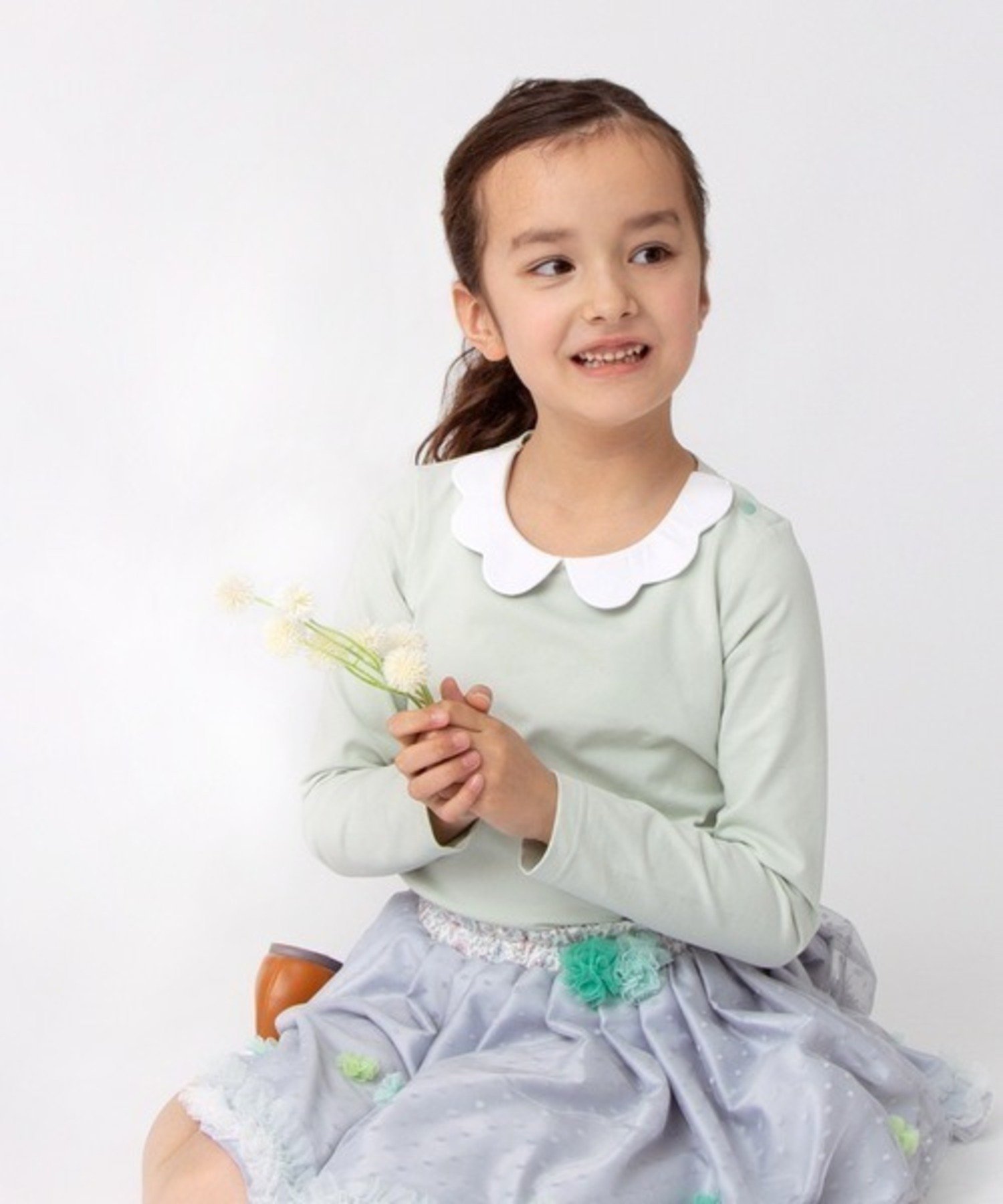 panpantutu エンジェルカラートップス(長袖)(80-130cm) パンパンチュチュ トップス カットソー・Tシャツ ホワイト