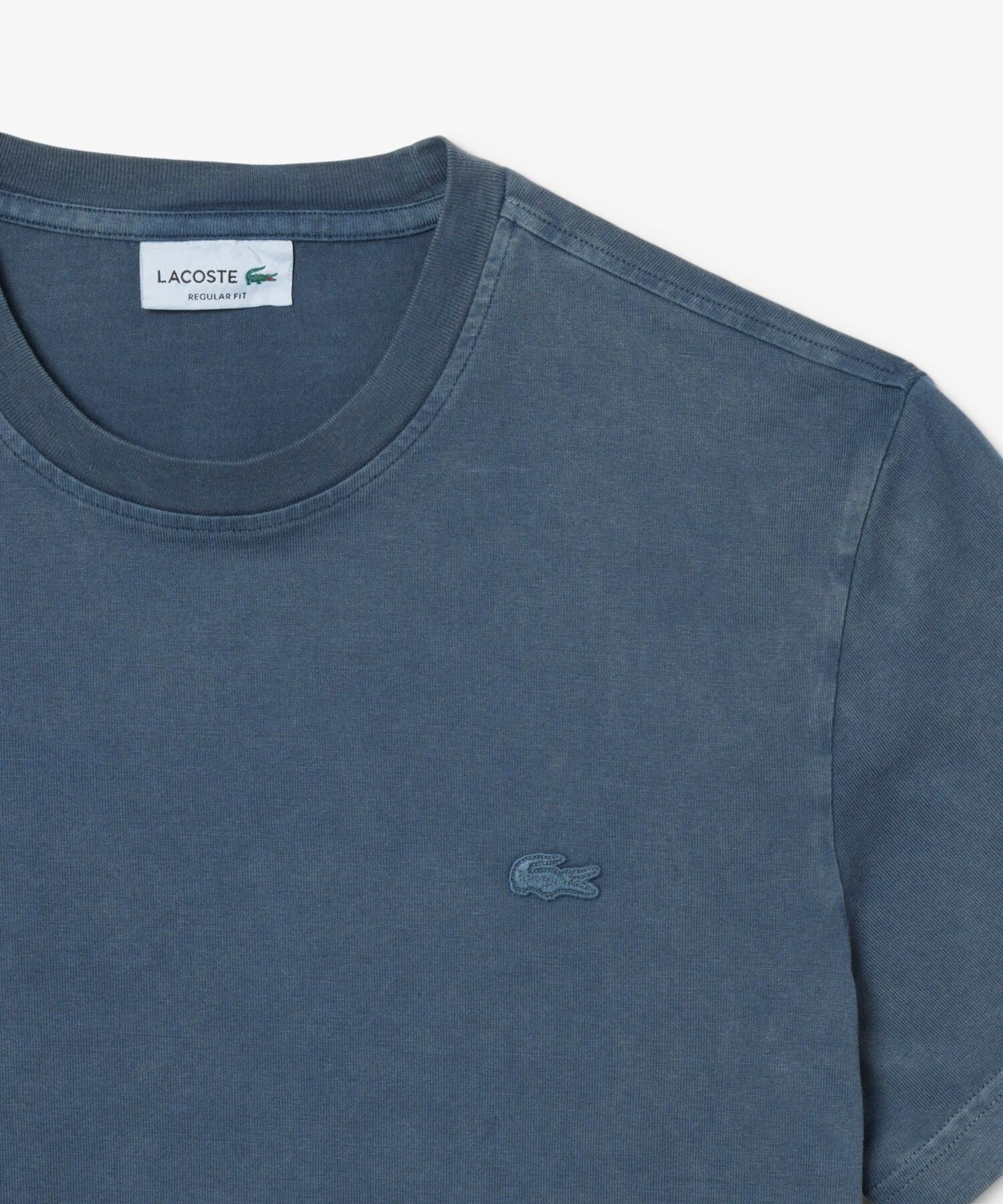 【SALE／30%OFF】LACOSTE ウォッシュエフェクトTシャツ ラコステ トップス カットソー・Tシャツ ブラウン ネイビー【送料無料】