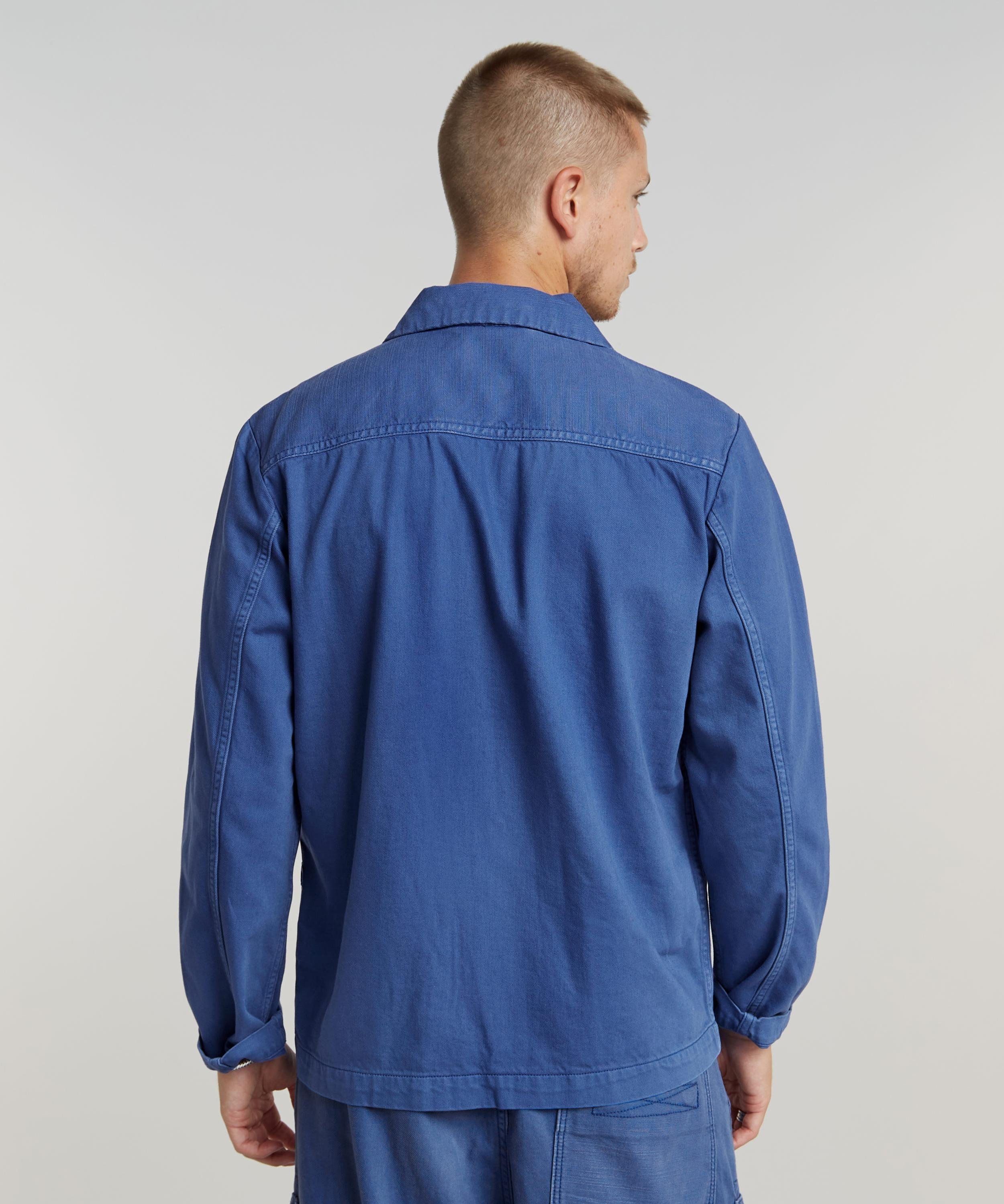 【公式ショップ】MARSEILLE BLAZER 2.0/ミリタリーディテールデニムブレザー/フレンチワークジャケット ジースターロゥ ジャケット・アウター デニムジャケット ブルー