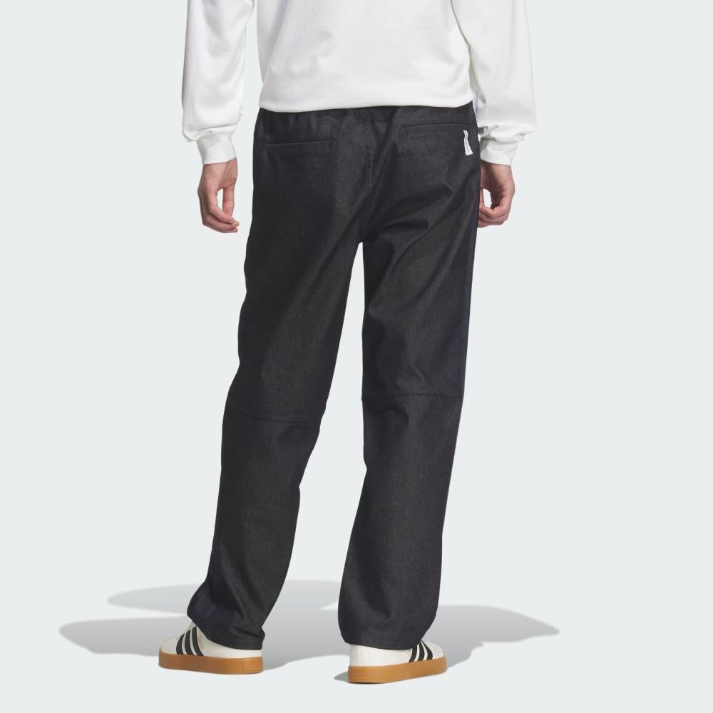 【SALE／20%OFF】adidas 【公式】アディダス adidas 返品可 エッセンシャルズ プラス レギュラーフィット ストレッチデニム フルレングス オープンヘム パンツ アディダス パンツ その他のパンツ ブルー【送料無料】
