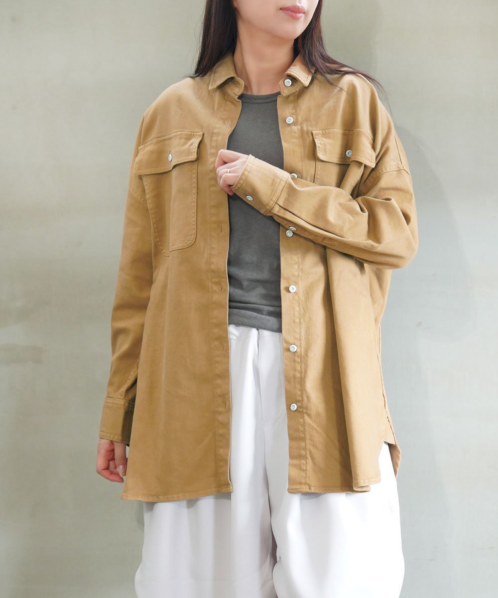 Healthy DENIM ヘルシーデニム Almond アーモンド ブルーコムブルー トップス シャツ・ブラウス