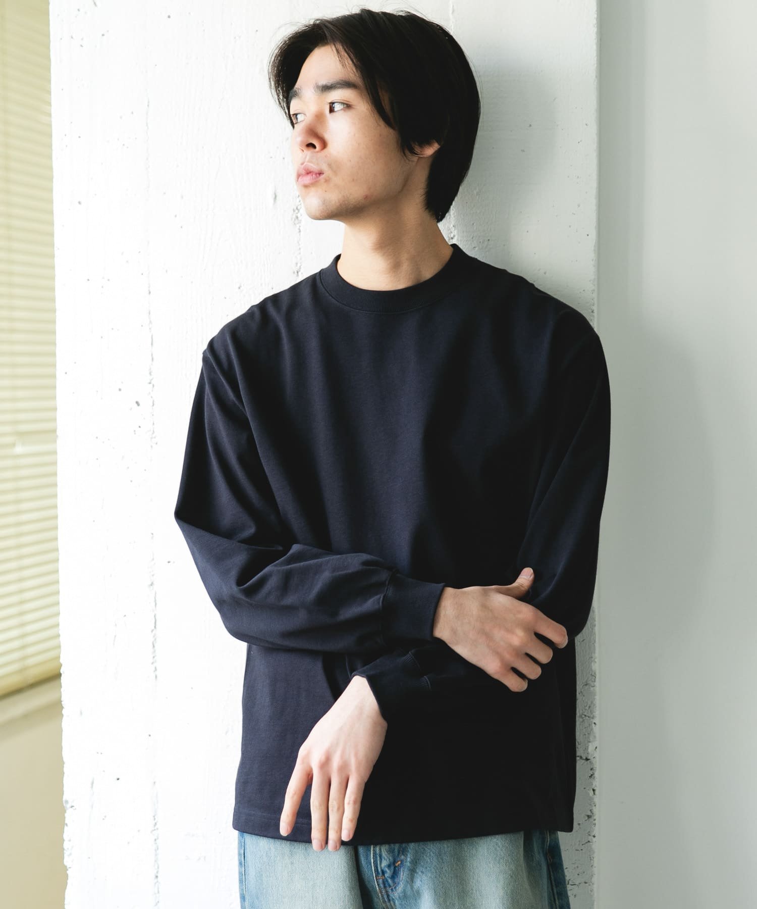 『UR TECH』『抗菌/防臭』10.5オンス ヘビーウェイト LONG-SLEEVE T-SHIRTS アーバンリサーチドアーズ トップス カットソー・Tシャツ ホワイト グレー イエロー