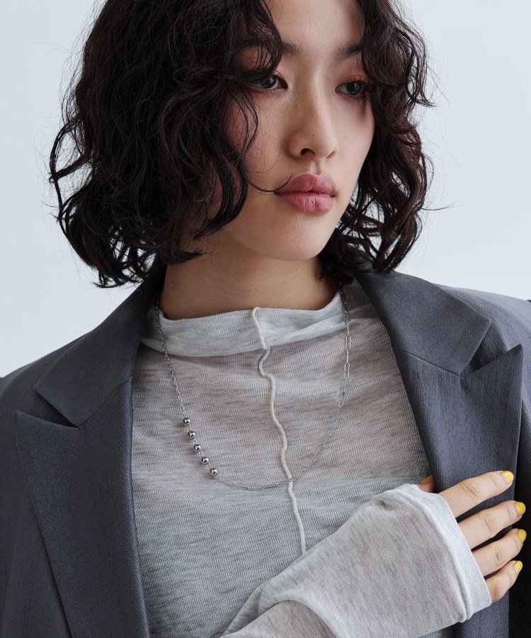 【SALE／30%OFF】GALLEST トリプルチェーンネックレス ギャレスト アクセサリー・腕時計 ネックレス シルバー ゴールド