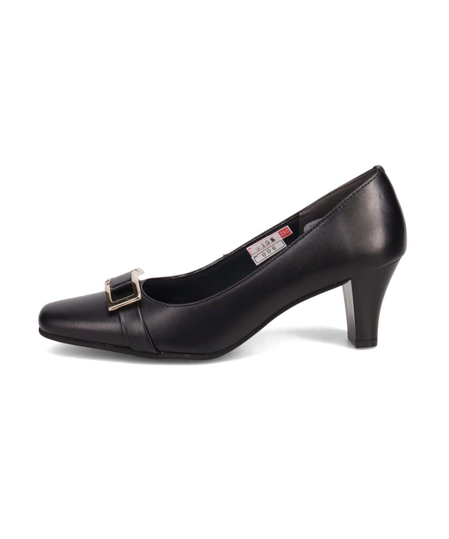 HIROKO KOSHINO HIROKO KOSHINO バックルデザインのきれい目パンプス HKL5155 マドラス シューズ・靴 パンプス ブラック【送料無料】