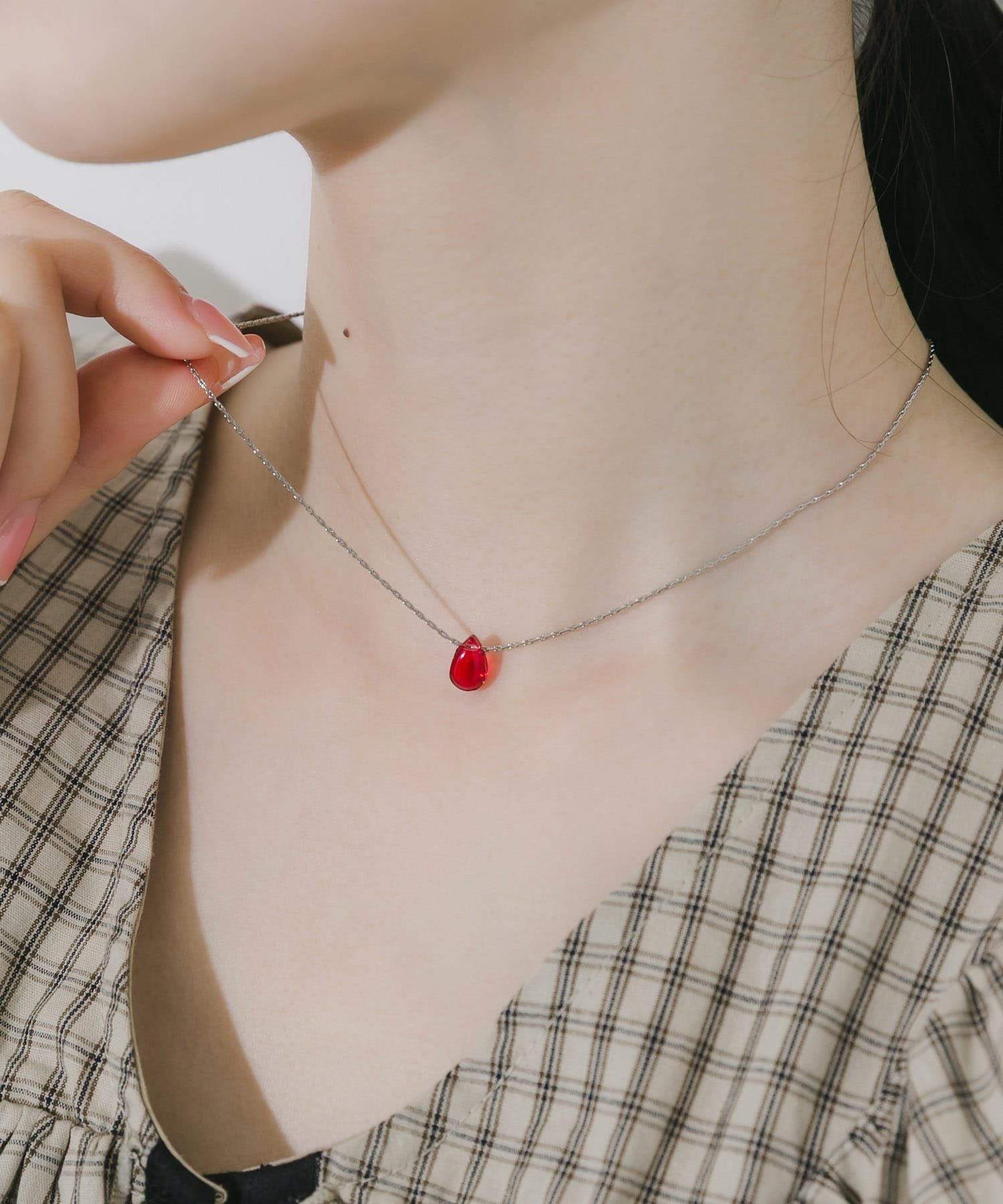 【SALE／50%OFF】SMELLY ステンレスカラードロップスライドネックレス スメリー アクセサリー・腕時計 ネックレス シルバー