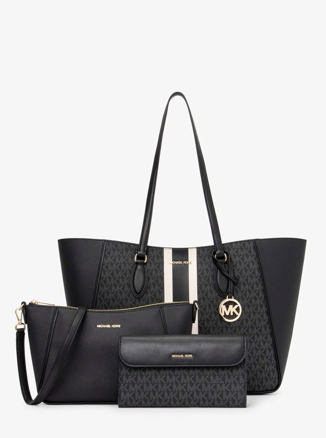 【SALE／73%OFF】MICHAEL KORS JET SET TRAVEL 3IN1 トートバッグ ラージ マイケルコース マイケル・コース バッグ トートバッグ ブラック【送料無料】