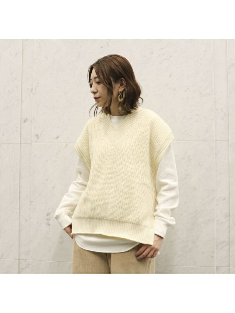 【SALE／80%OFF】Purple&Yellow Vネックベスト コムサイズム トップス ベスト・ジレ ホワイト ブルーのサムネイル